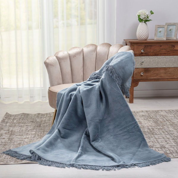 Cozy Home blanket 150x200cm Denim Gray