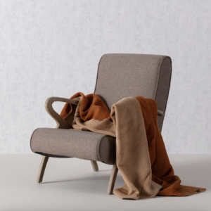 Cozy Home blanket 150x200cm Cognac&Beige